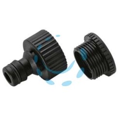 PRESA PER RUBINETTI CON INNESTO RAPIDO filetto F 3/4" + rid. a 1/2" in blister (26450060)