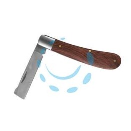 COLTELLO INNESTO LAMA IN ACCIAIO INOX - lunghezza totale cm.16,5
