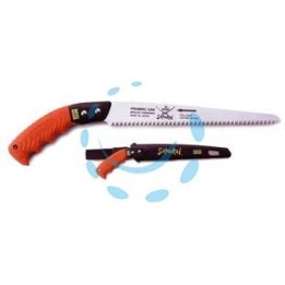 SEGACCIO PER POTARE DI PRECISIONE CON FODERO - lama dritta mm.150 (GSF-150-SH) manico arancio