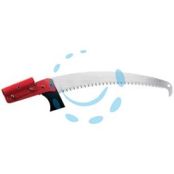 SEGACCIO PER POTATURA TURBO CON MANICO A TUBO LAMA CURVA - lunghezza lama mm.350 - dente mm.5,5 - 34148