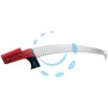 SEGACCIO PER POTATURA TURBO CON MANICO A TUBO LAMA CURVA - lunghezza lama mm.350 - dente mm.5,5 - 34148