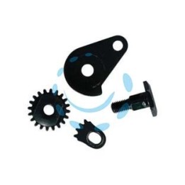 DADO+VITE+FERMO+AMMORTIZZATORE PER FORBICE PROFESSIONALE SPALLA ROSSA - ricambio per forbice professionale 81003 - 81049