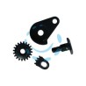DADO+VITE+FERMO+AMMORTIZZATORE PER FORBICE PROFESSIONALE SPALLA ROSSA - ricambio per forbice professionale 81003 - 81049