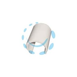 CLIPS PVC BIANCO PER SERRE - per tubi da ø mm.10 - conf. kg.1