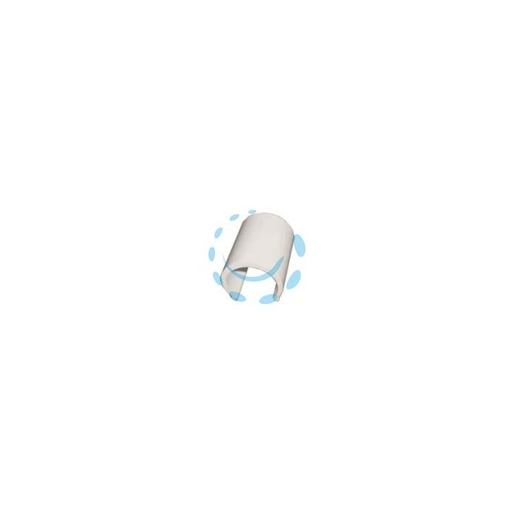 CLIPS PVC BIANCO PER SERRE - per tubi da ø mm.16 - conf. kg.1