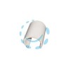 CLIPS PVC BIANCO PER SERRE - per tubi da ø mm.20 - conf. kg.1