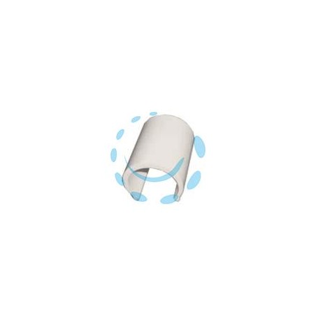 CLIPS PVC BIANCO PER SERRE - per tubi da ø mm.40 - conf. kg.1
