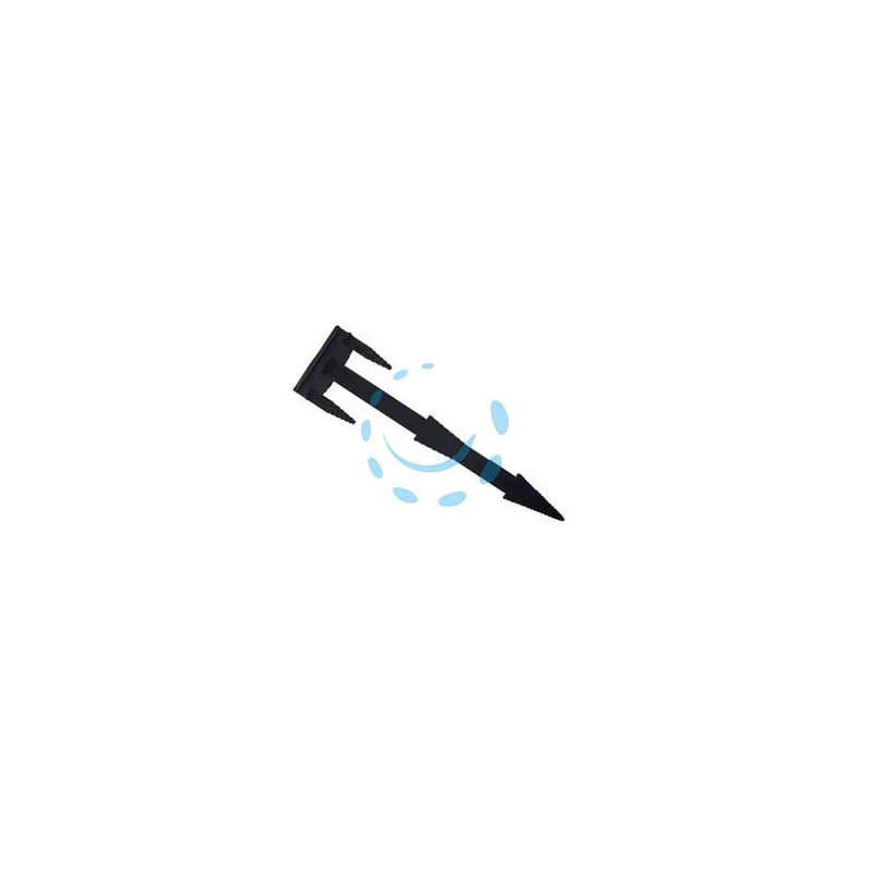 CHIODO FERMA TELO IN NYLON E FIBRA DI VETRO NERO - mm.165 - testa mm.45x25 - conf. pz.100