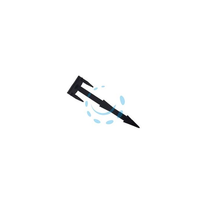 CHIODO FERMA TELO IN NYLON E FIBRA DI VETRO NERO - mm.165 - testa mm.45x25 - conf. pz.100