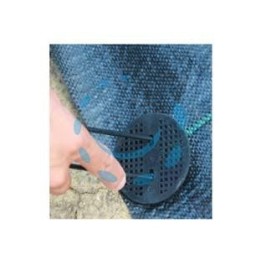 PICCHETTO FERMATELO A U CON PIASTRA IN SET PEZZI 10 - mm.200x3,5