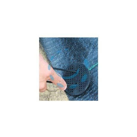 PICCHETTO FERMATELO A U CON PIASTRA IN SET PEZZI 10 - mm.200x3,5