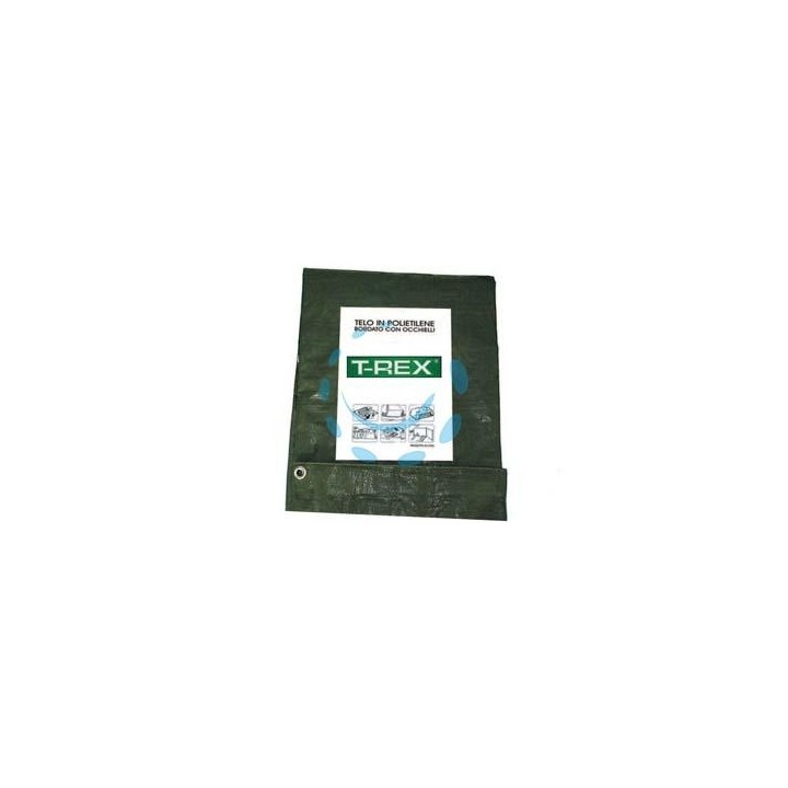 TELO OCCHIELLATO BORDATO CON ANGOLI RINFORZATI 85 GR. HOBBY - mt.2x3 - gr.85 al mq. - colore verde/blu