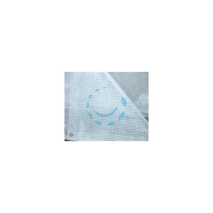 TELO TENDA PE RETINATO TRASPARENTE CON OCCHIOLI - cm.350x400