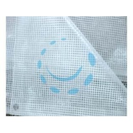 TELO TENDA PE RETINATO TRASPARENTE CON OCCHIOLI - cm.500x800