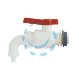 VALVOLA A SFERA ENOLOGICA CON BECCUCCIO - attacco M 1/2"x20