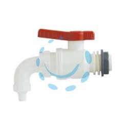 VALVOLA A SFERA ENOLOGICA CON BECCUCCIO - attacco M 3/4"x25