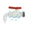 VALVOLA A SFERA ENOLOGICA CON BECCUCCIO - attacco M 3/4"x25