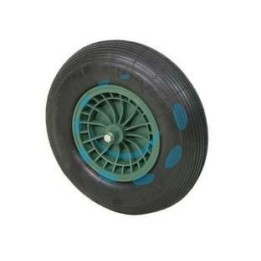 RUOTA PER CARRIOLA PNEUMATICA CON CUSCINETTI - perno mm.20x130, interasse mm.80