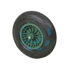 RUOTA PER CARRIOLA PNEUMATICA CON CUSCINETTI - perno mm.20x130, interasse mm.80
