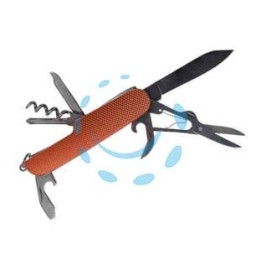 COLTELLINO MULTIFUNZIONE CON MANICO IN ALLUMINIO - dimensioni da chiuso mm.94x25 - 5x14