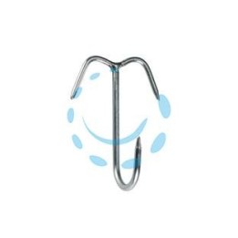 GANCIO ACCIAIO INOX ANCORA 3 PUNTE - ø mm.6x120