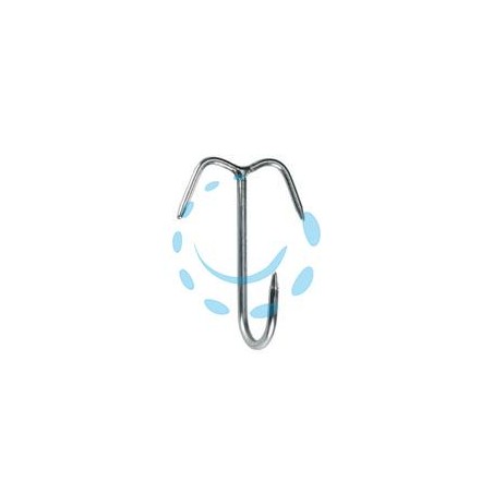GANCIO ACCIAIO INOX ANCORA 3 PUNTE - ø mm.6x120