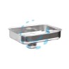 IMBUTO PIATTO IN ACCIAIO INOX PER TRITACARNE ELETTRICO 