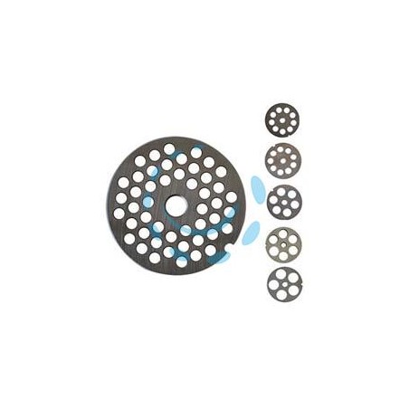 PIASTRE IN ACCIAIO AL CARBONIO PER TRITACARNE ELETTRICI - n°12 foro mm.10