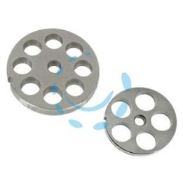 PIASTRE IN ACCIAIO INOX PER TRITACARNE ELETTRICI - n°10/12 foro mm.8