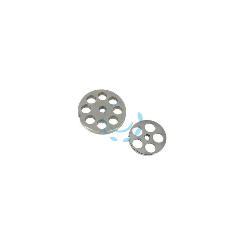 PIASTRE IN ACCIAIO INOX PER TRITACARNE ELETTRICI - n°10/12 foro mm.8