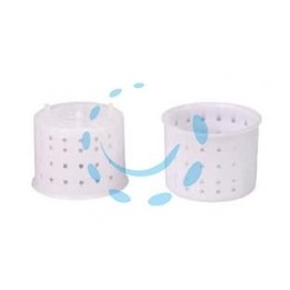FORMA MONODOSE PER FORMAGGIO CACIOTTA GR.80 - ø superiore cm.5,7 - ø inferiore cm.5,3x4,6h.