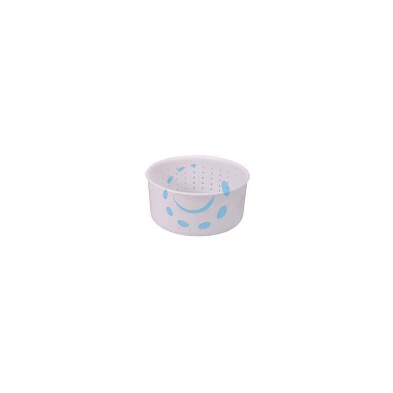 FORMA PER FORMAGGIO CACIOTTA GR.1200 - ø superiore cm.15 - ø inferiore cm.14x7h.