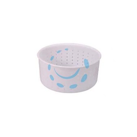 FORMA PER FORMAGGIO CACIOTTA GR.1200 - ø superiore cm.15 - ø inferiore cm.14x7h.