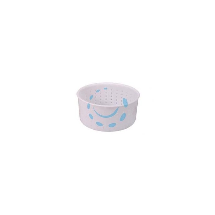 FORMA PER FORMAGGIO CACIOTTA GR.1200 - ø superiore cm.15 - ø inferiore cm.14x7h.