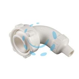 RACCORDO IN PP CURVO 90° CON RIEMPIBOTTIGLIE - ø mm.20, filetto M 29x1.75
