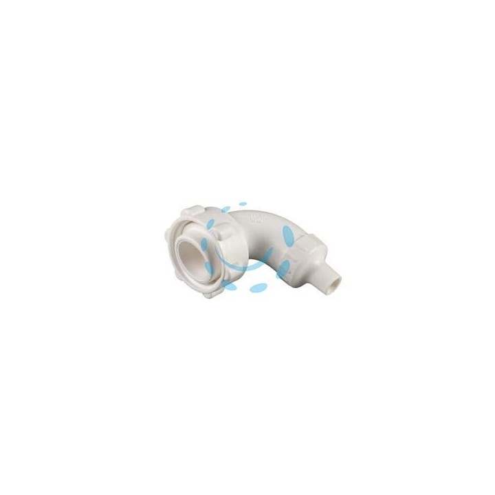 RACCORDO IN PP CURVO 90° CON RIEMPIBOTTIGLIE - ø mm.30, filetto M 42x3