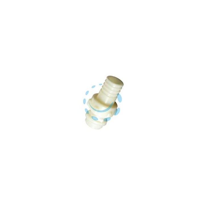 RACCORDO IN PA PORTAGOMMA DRITTO A 3 PEZZI - M 1"1/4 x ø mm.40