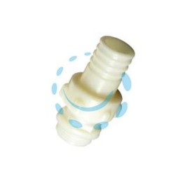 RACCORDO IN PA PORTAGOMMA DRITTO A 3 PEZZI - M 1"1/2 x ø mm.40