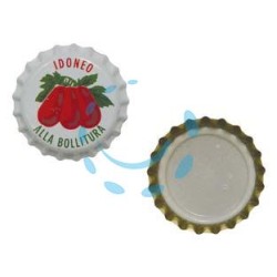 TAPPO A CORONA POMODORO - ø mm.26,5 - in busta da pz.100