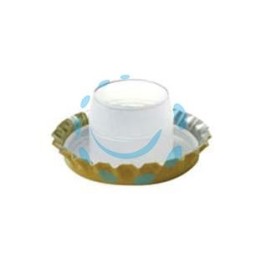 TAPPO CORONA ORO CON SOTTOTAPPO ALTO - ø mm.29 - in busta da pz.100