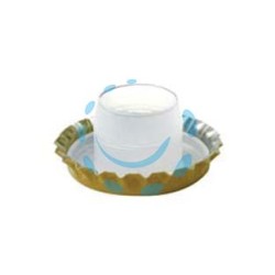 TAPPO CORONA ORO CON SOTTOTAPPO ALTO - ø mm.29 - in busta da pz.100
