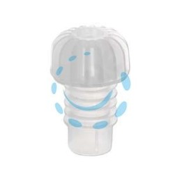 TAPPO LUNGO IN PLASTICA ALETTATO - in conf. da pz.100