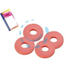 GUARNIZIONE RANELLA IN GOMMA PER TAPPI MECCANICI IN BLISTER - ø mm.24 foro ø mm.8 spessore mm.3 - in bl.10 pz