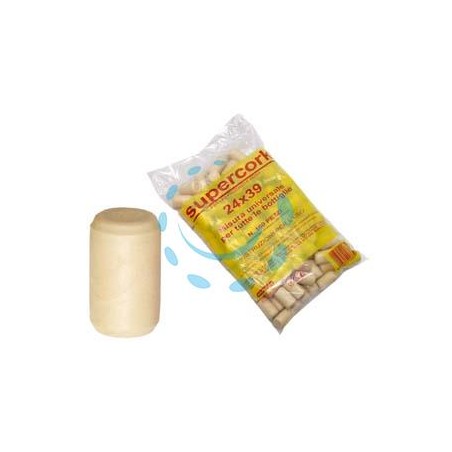 TAPPO SINTETICO IN SIMILSUGHERO SUPERCORK MM.24X39 - mm.24x39 supercork, in busta da pz.100 