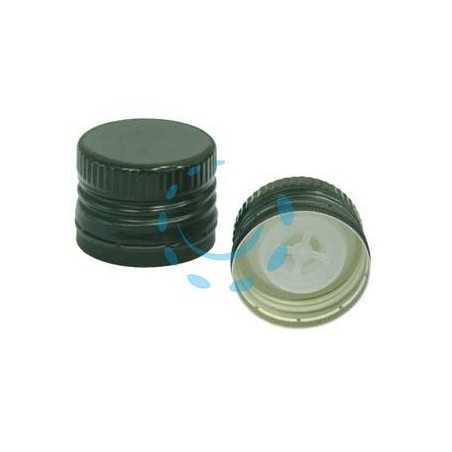 TAPPO IN METALLO PER BOTTIGLIA MARASCA MM.31,5 CON VERSATORE - mm.31,5x24h.
