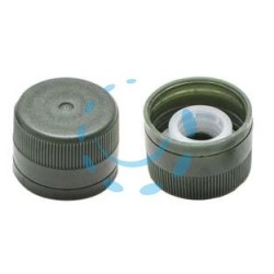 TAPPO IN PLASTICA VERDE PER BOTTIGLIA MARASCA MM.31,5X24H. C/VERSATORE - mm.31,5x24h.