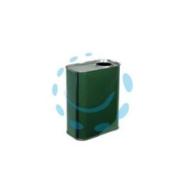 LATTINA PER OLIO RETTANGOLARE VERDE LT.1 - lt.1 - cm.10,5x7x17,5h. (bancale pz.896)