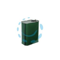 LATTINA PER OLIO RETTANGOLARE VERDE LT.1 - lt.1 - cm.10,5x7x17,5h. (bancale pz.896)