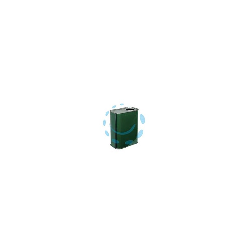 LATTINA PER OLIO RETTANGOLARE VERDE LT.1 - lt.1 - cm.10,5x7x17,5h. (bancale pz.896)