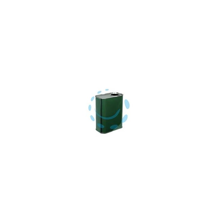 LATTINA PER OLIO RETTANGOLARE VERDE LT.1 - lt.1 - cm.10,5x7x17,5h. (bancale pz.896)